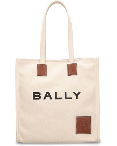 Bally Borsa shopping akelei in tela - Neutro