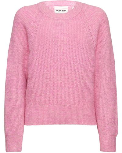 Isabel Marant Amelia Alpaca Blend Knit Jumper - Pink