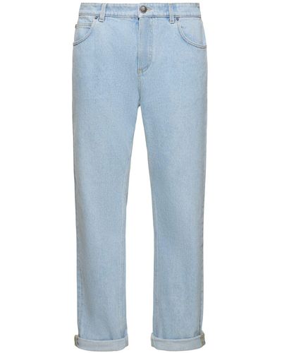 Balmain Regular Fit Denim Jeans - Blue
