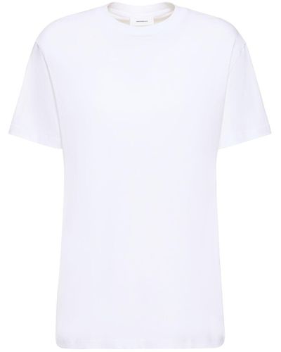 Wardrobe NYC T-shirt In Jersey Di Cotone - Bianco
