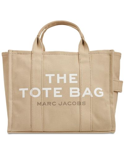 Marc Jacobs The Medium Tote Cotton Canvas Bag - Natural