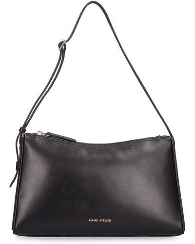 MANU Atelier Prism Leather Shoulder Bag - Black