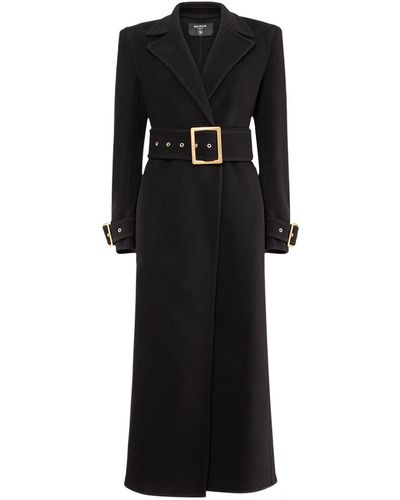 Balmain Long coats and winter coats for Women | Online Sale up to 50% ...
