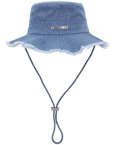 Jacquemus Cappello bucket le bob artichaut in cotone - Blu