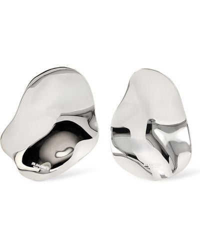 Jil Sander Cw4 3 Stud Earrings - White