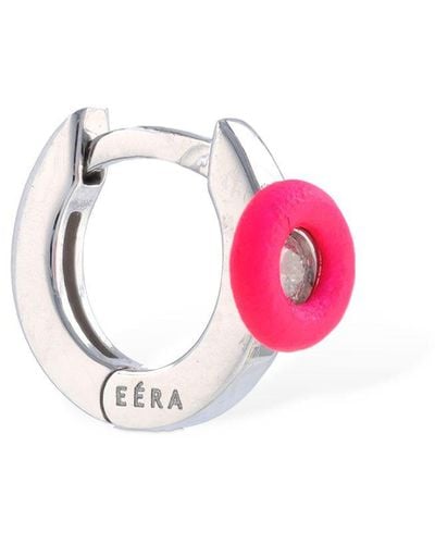 Eera 18kt Mini Roma Mono Earring - Pink