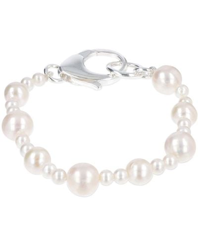 Hatton Labs Bracciale pebbles xl con perle - Bianco