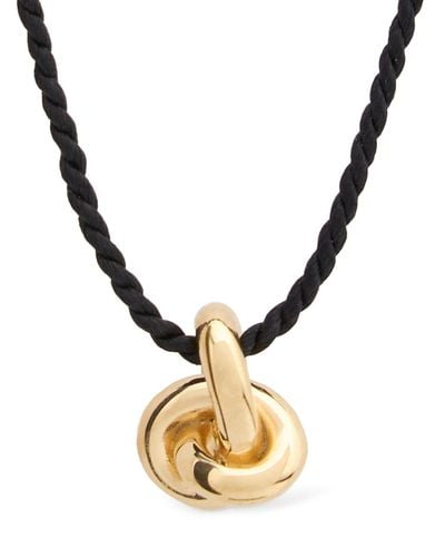Otiumberg Mini Cord Knot Necklace - Metallic