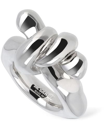 Jil Sander Dünner Ring "cw5 2" - Weiß