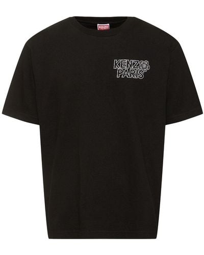 KENZO Constellation Embellished Cotton T-shirt - Black