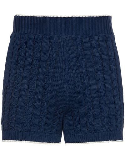 Egonlab Shorts de punto de algodón - Azul