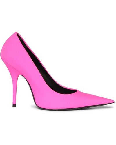 Balenciaga 110Mm Knife Spandex Court Shoes - Pink