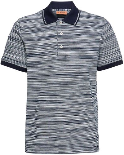 Missoni Polo de algodón piqué - Azul