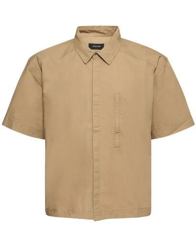 Entire studios Short Sleeve Cotton Shirt - Natural