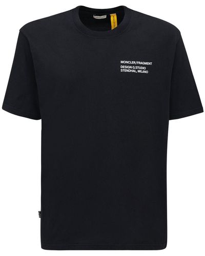 Moncler Genius Fragment コットンジャージーtシャツ - ブラック