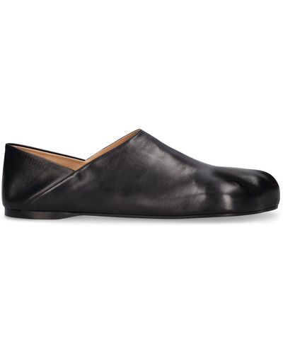 JW Anderson Mocassins en cuir paw - Noir