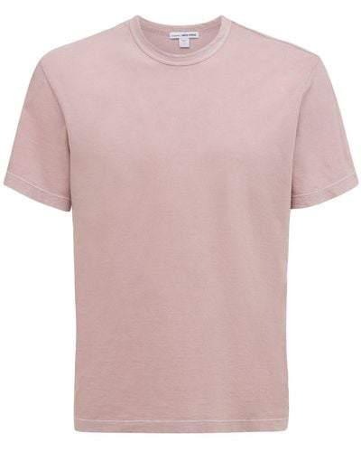 James Perse Lightweight Cotton Jersey T-shirt - Pink