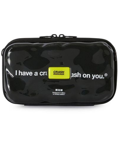 MSGM X Crash baggage Icon Crossbody Bag - Black