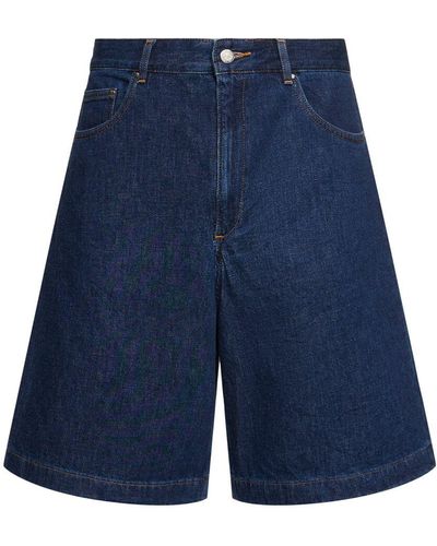 A.P.C. Helio Recycled Denim Shorts - Blue