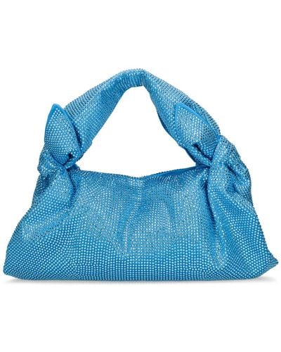 GIUSEPPE DI MORABITO Crystal Top Handle Bag - Blue