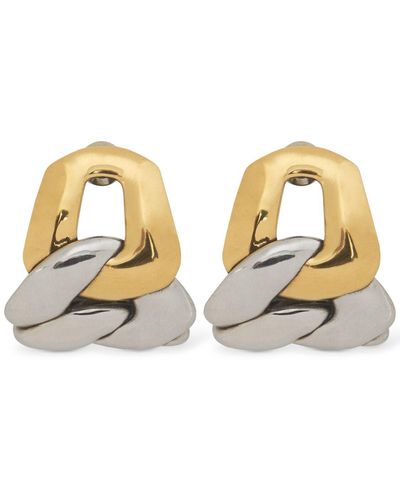 Alexander McQueen Chain Brass Earrings - Metallic