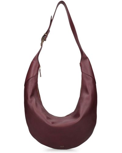 Khaite August Hobo Leather Shoulder Bag - Purple
