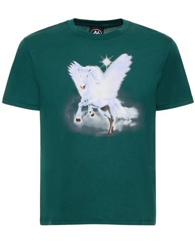 Mowalola Unicorn コットンジャージーベビーtシャツ - グリーン