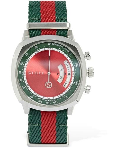 Gucci 40mm Grip Web Motif Watch - Multicolour