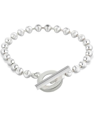 Gucci Silver Boule Chain Bracelet - Metallic