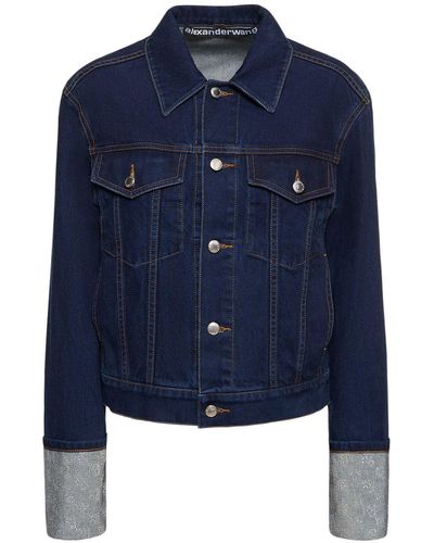 Alexander Wang Embellished Straight Jacket - Blue