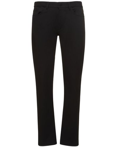 Theory Raffi Tailored Cotton Blend Trousers - Black