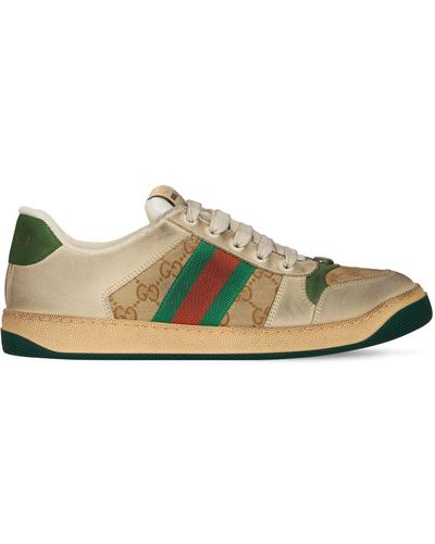 Gucci Screener Sneaker Mit GG - Weiß