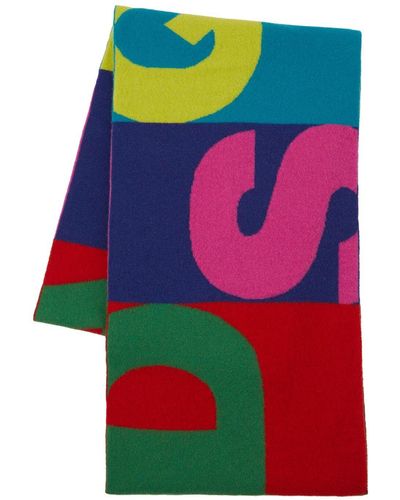 DSquared² Sciarpa In Maglia Color Block - Multicolore