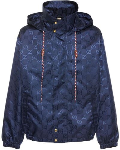 Gucci GG Nylon Canvas Jacket - Blue