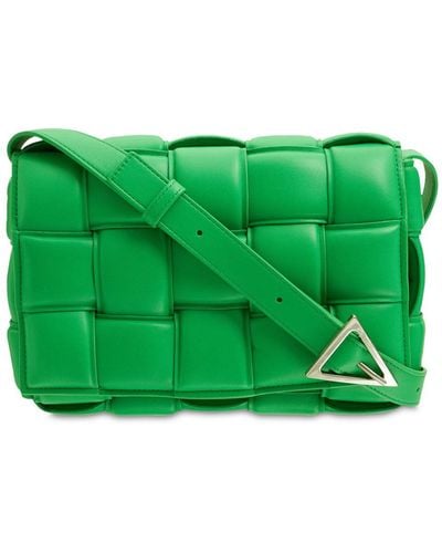 Bottega Veneta Padded Cassette Leather Bag - Green