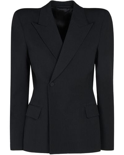 Balenciaga Wool Twill Jacket - Black