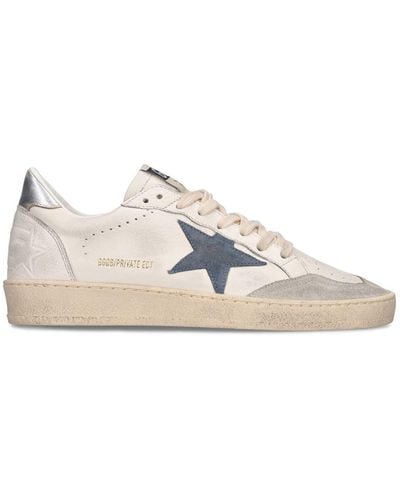 Golden Goose Lvr Exclusive Ball Star Leather Sneakers - White