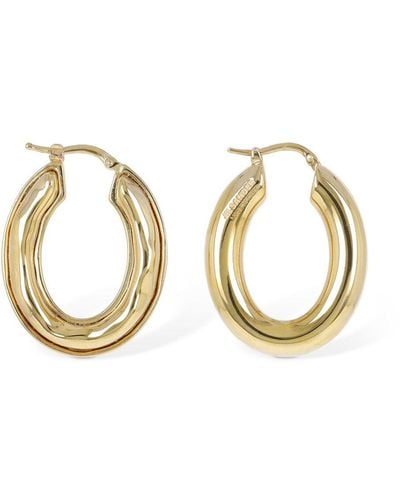 Jil Sander Bc6 Hoop 5 Earrings - Metallic