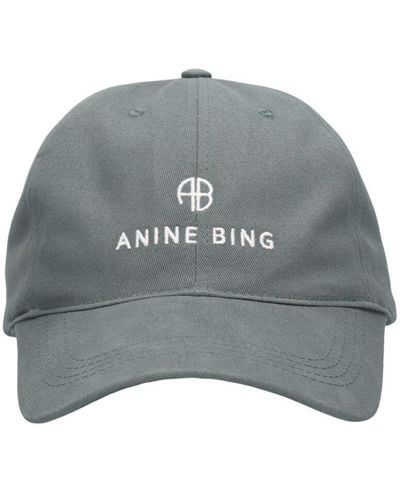 Anine Bing Baseballkappe Aus Baumwolle "jeremy" - Grau
