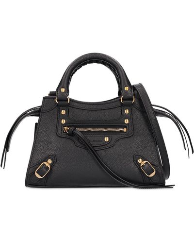 Balenciaga Mini Neo Classic City Leather Bag - Black