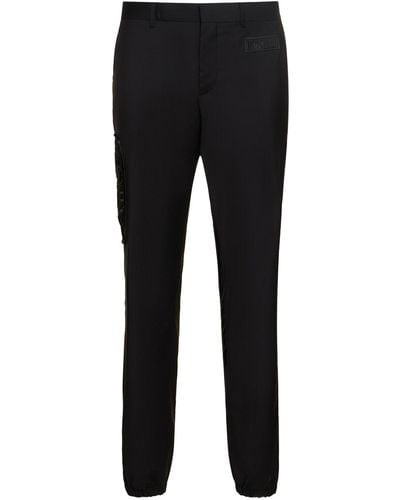 Moschino Wool Formal Pants - Black