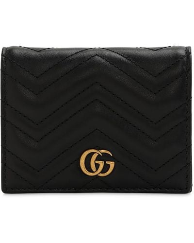 Gucci gg Marmont Leather Wallet - Black