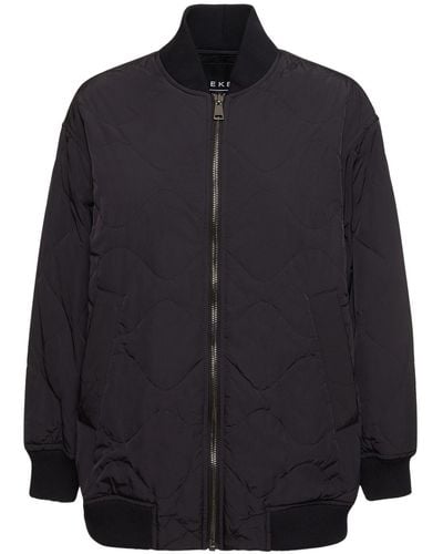 Weekend by Maxmara Norel Quilted Taffeta Bomber Jacket - Blue