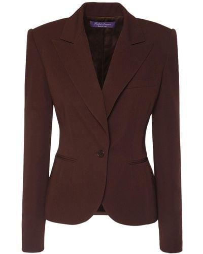 Ralph Lauren Collection Modern Wool Gabardine Jacket - Brown