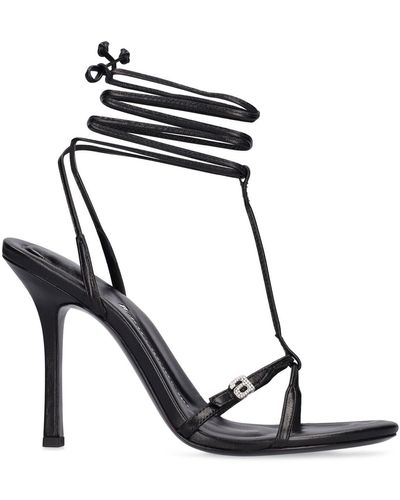 Alexander Wang Sandales en cuir lucienne 105 mm - Noir