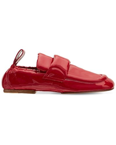 Dries Van Noten 10mm Padded Patent Leather Loafers - Red