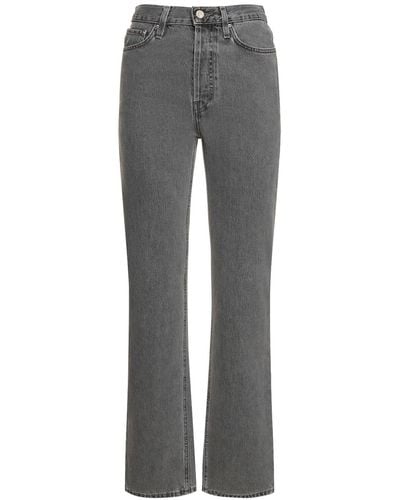 Totême Jeans in denim di cotone - Grigio