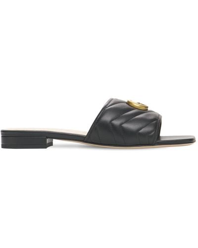 Gucci Jolie Quilted Sandals - Black