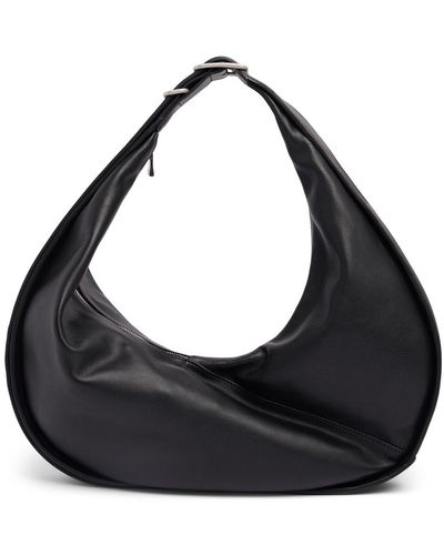 Janessa Leone Bode Adjustable Leather Tote Bag - Black