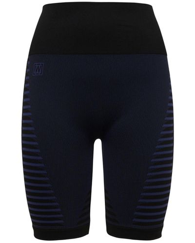 Wolford Shorts De Ciclismo De Nylon Stretch - Azul